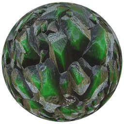 Green dark Crystal