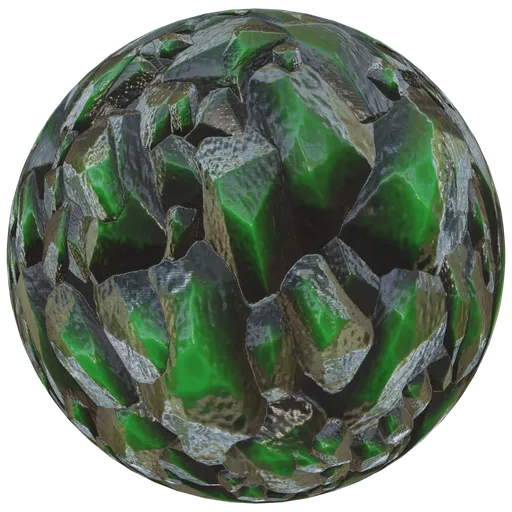 Green dark Crystal