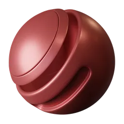 Red metallic plastic