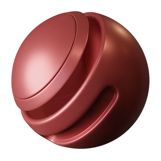 Red metallic plastic