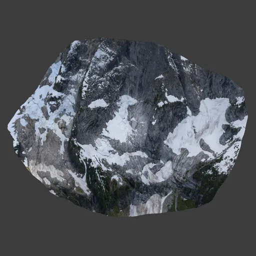 Mountain Side Glacier Photoscan
