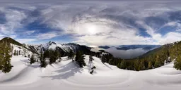 Snow Landscape Mountain Day