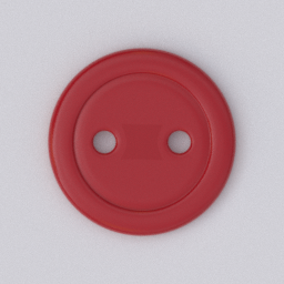 button 2 holes red