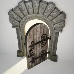 Medieval Norman Door 4