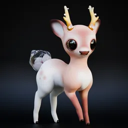 Magical Deer (Rigged)