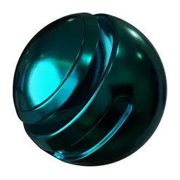 Turquoise Scratched Painted Steel