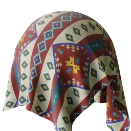 NativeAmerican Pattern DarkCherry