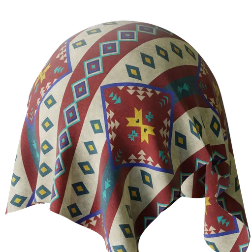 NativeAmerican Pattern DarkCherry