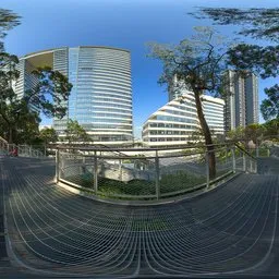 The back hill of the building
