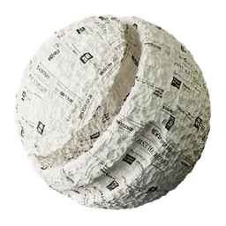 Newspaper Crushed / Crumpled