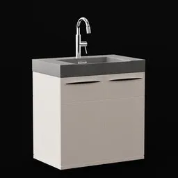 Sink with cupboard