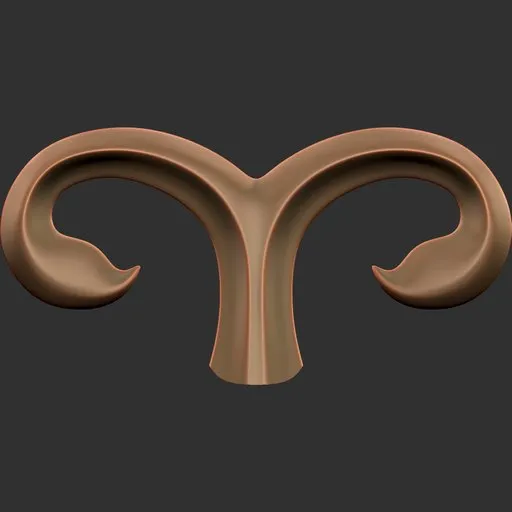 3D Blender sculpting brush creating symmetrical ornamental patterns on model surfaces.