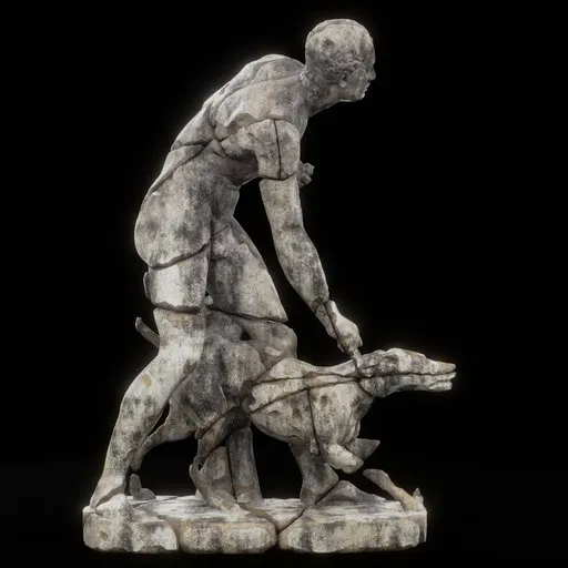 statue of The_Hunter_And_His_Dog_dmg