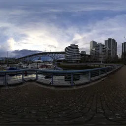 City Downtown at Sunset