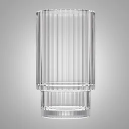 Ribbed tiktok glass