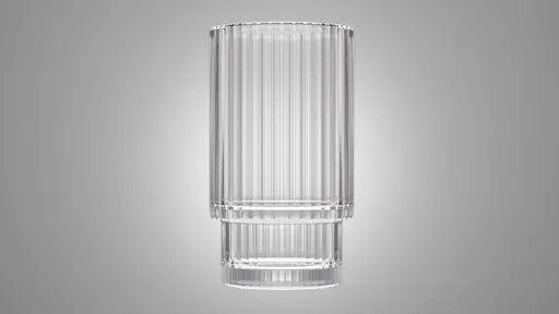 Ribbed tiktok glass