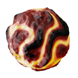 Animated lava material