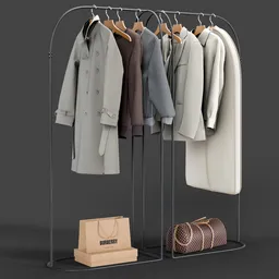 Modern-Clothes hanging-rackpipe-Men