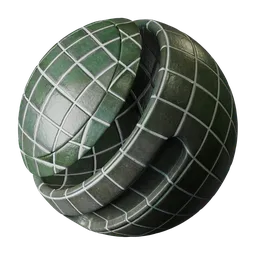 Green Square Tiles