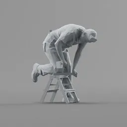 Lowpoly Construction Worker