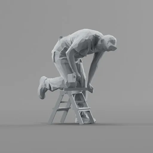 Lowpoly Construction Worker