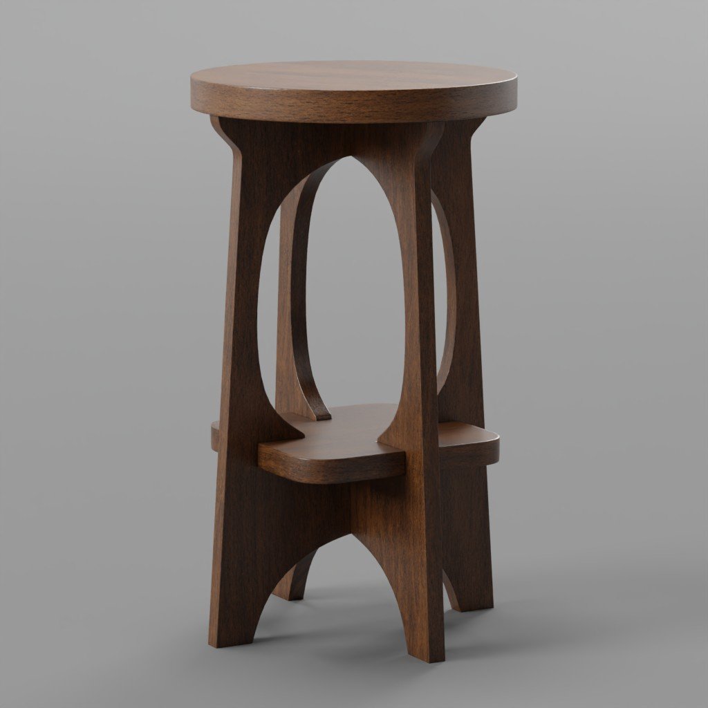 Wooden High Bar Stool | Bar chairs models | Blendkit