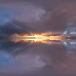 Infinite Real Sky - Golden Sunset