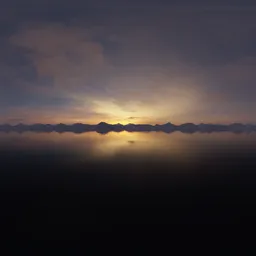 Dramatic Sunset Sky Landscape