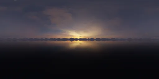 Dramatic Sunset Sky Landscape