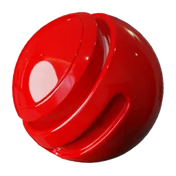 Red Glossy Plastic