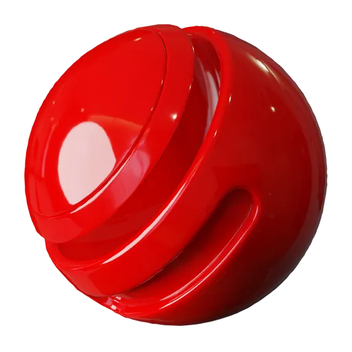 Red Glossy Plastic
