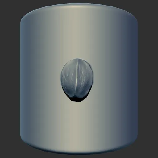 3D sculpting tool imprint for creating detailed reptilian textures in digital models, compatible with Blender.
