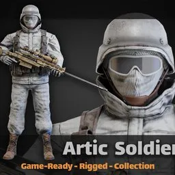 Artic Militay soldier character