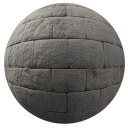 High-resolution PBR white brick material texture for 3D models in Blender and other software.