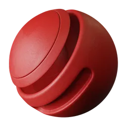 High-resolution red painted plaster texture for 3D modeling, suitable for Blender and PBR workflows.