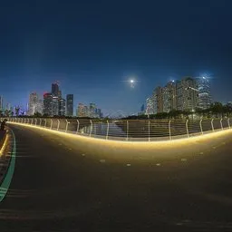 On the bridge at night