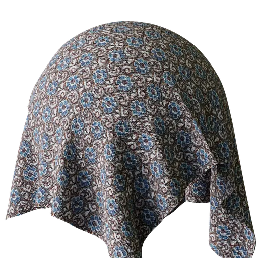 Flowers, geometric pattern