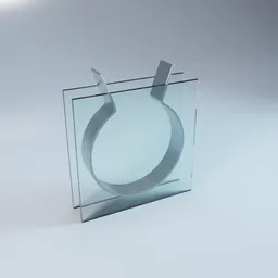 Elegant translucent 3D-rendered vase with modern design, optimized for Blender.