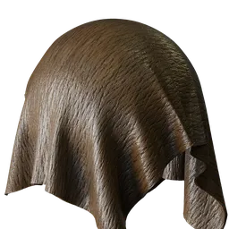 Dark Wrinkled Aniline Pig Leather