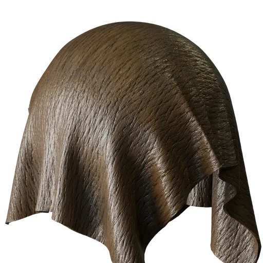 Dark Wrinkled Aniline Pig Leather