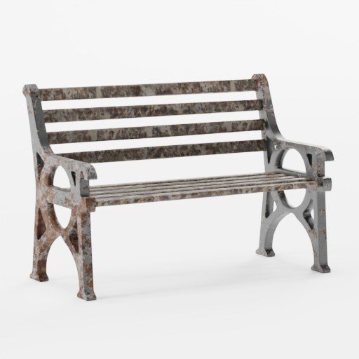 Rusted Bench | Outdoor Furniture models | BlenderKit