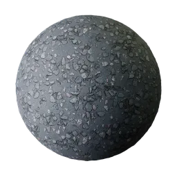 High-resolution seamless 2K PBR Asphalt Tarmac texture for 3D modeling and rendering in Blender and other software.
