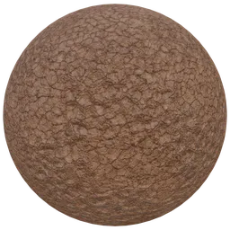 High-resolution PBR cladding stone material with detailed muddy cracks for realistic 3D ground textures in Blender.