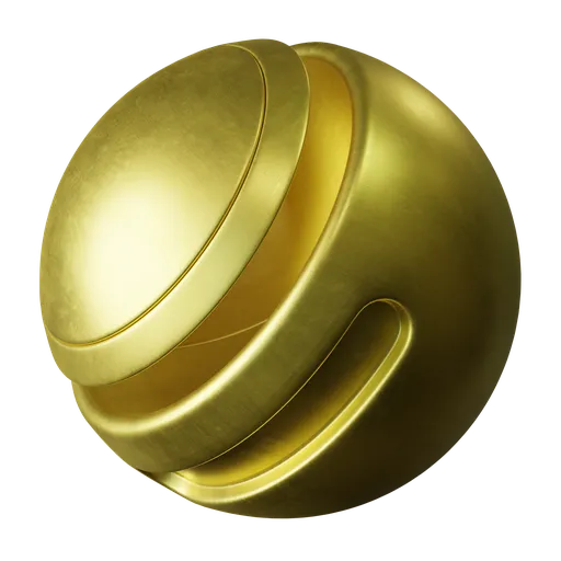 Brushed used metal gold