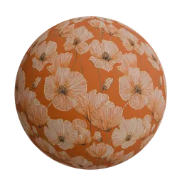 Elegant poppies wallpaper