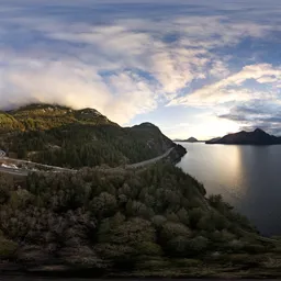 Mountain Landscape Aerial Sunset