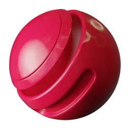 Scratched Red Textured Plastic