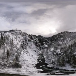 Winter Snow Mountain Landscape