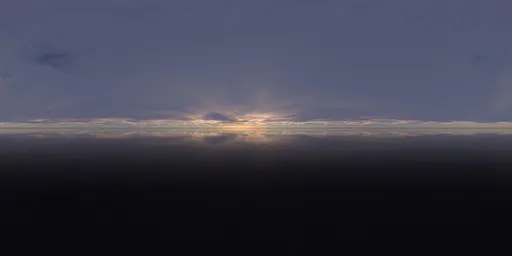 Cloudy, sunset, sea, water, sky.exr