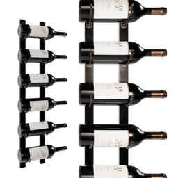Detailed 3D model of a wine bottle holder, perfect for Blender rendering, ideal for bar scenes.